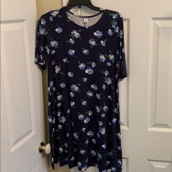 Old Navy blue floral dress 3/4 sleeve size small - Picture 1 of 2
